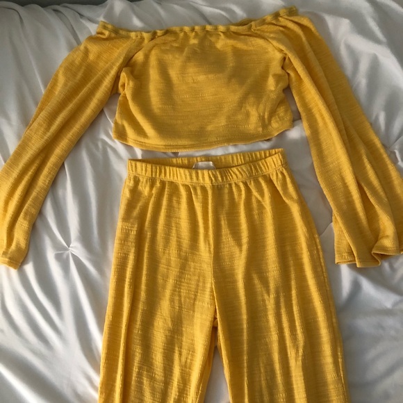 Yellow Two Piece Set - Picture 2 of 4